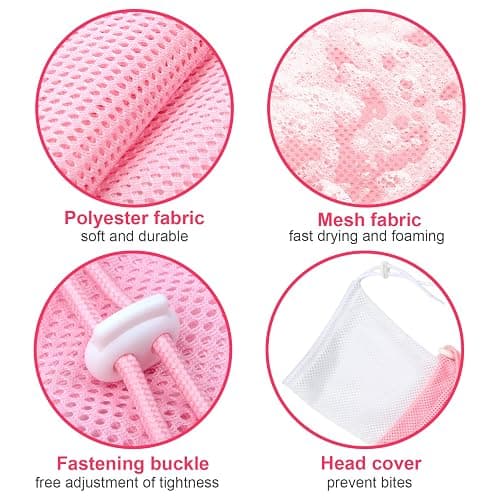 Catcan Cat Bathing Bag, Breathable Cat Grooming Bag, Anti Scratch Adjustable Cats Shower Washing Bag with Mesh for Nail Trimming thumbnail 3