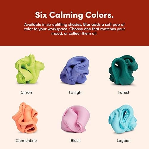 Blur Focus & Thinking Putty | Soft Airy Sensory Fidget Putty for Teens and Adults | Non-Sticky and Stress Relief Toy for Office and Meetings | Clementine thumbnail 6