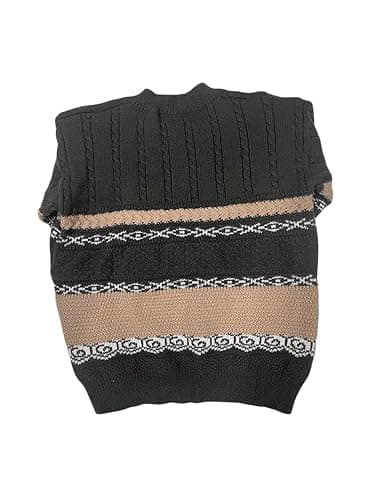 Women Y2K Argyle Striped Pullover Sweater Casual Long Sleeve Round Neck Vintage Preppy Style Pullover Knitwear thumbnail 3