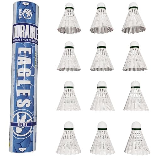 EAGLES Badminton Birdies - Nylon Bedminton Shuttlecocks for Softball/Baseball Batting Training - Highly Stable & Durable 24 Pack, 12 Pack or 6 Pack Shuttle Balls for Indoor and Outdoor Matches thumbnail 8