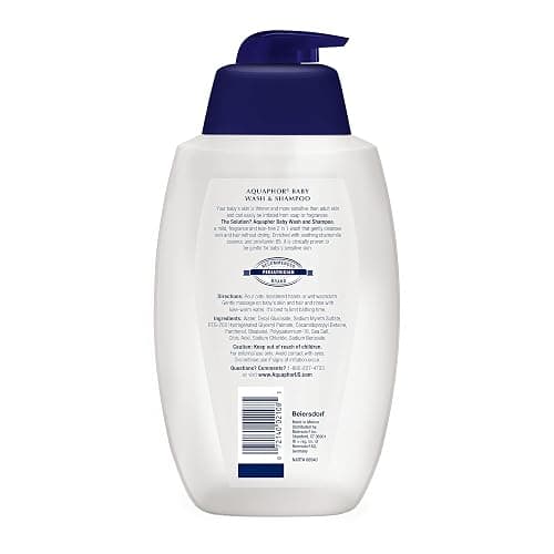 Aquaphor Baby Wash and Shampoo, Unscented Baby Shampoo and Wash, 25.4 Fl Oz Pump Bottle thumbnail 12