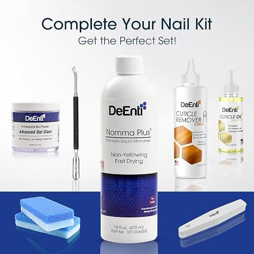 DeEnti Nomma Plus Professional Liquid Monomer, EMA Nail Liquid for Acrylic Powder, Non-Yellowing Monomer, 16oz Bottle, Professional Salon Quality Manicure and Pedicure Supplies thumbnail 7
