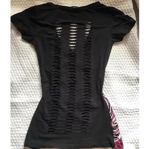 Grunge Shirts Emo Clothes Teen Girls Vintage Graphic Tee Y2k 2000s Goth Top Women Mcbling Short Sleeve Streetwear thumbnail 3