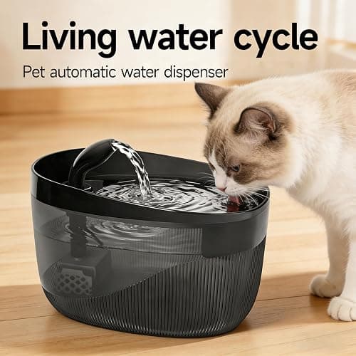 Cat Water Fountain, 74oz/2.2L, Automatic Pet Water Fountain Dual Flow Modes | Pet Water Fountain for Cats Inside, Cat Water Bowl Dispenser for Cats, Dogs, & Small Animals, with 4 Replacement Filters thumbnail 2