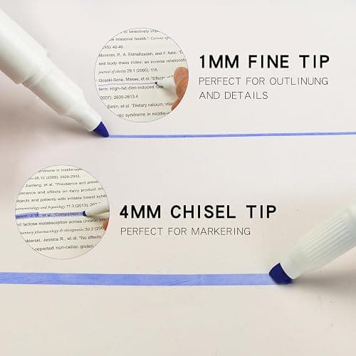 MAIKEDEPOT Pastel Highlighters - 25 Pcs Assorted Colors Dual Tip Real Mild Highlighter Markers, Chisel & Fine Tips for Bible Journaling, Note Taking, School Supplies, No Bleed thumbnail 3