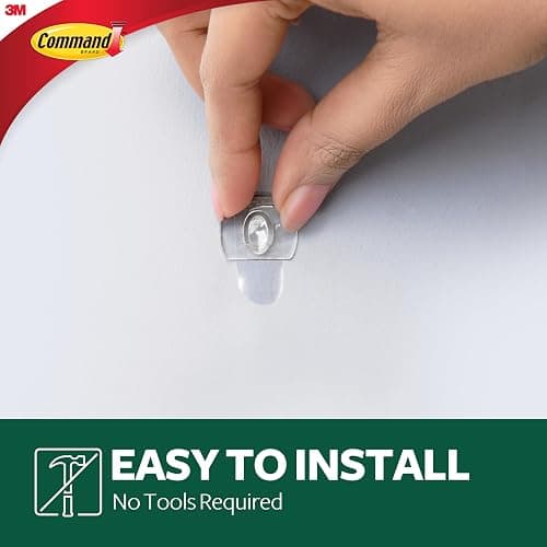 Command Decorating Clips, Pack of 20 Mini Hooks and 24 Small Adhesive Strips thumbnail 7
