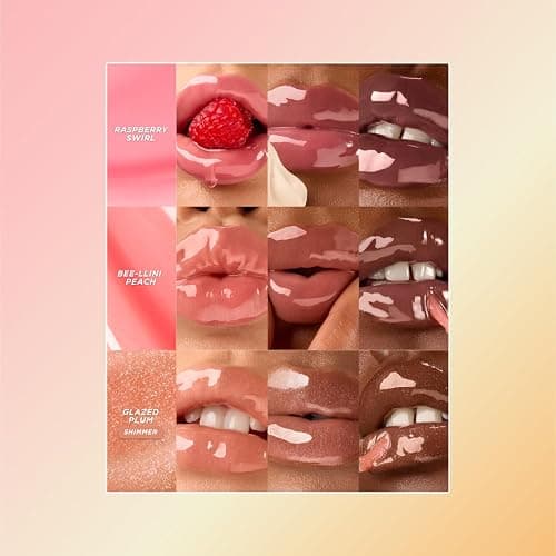 Gisou Honey Infused Hydrating Lip Oil, Nourishing Lip Moisturizer for Dry Lips, 0.27 fl oz (Bee-lini Peach) thumbnail 6