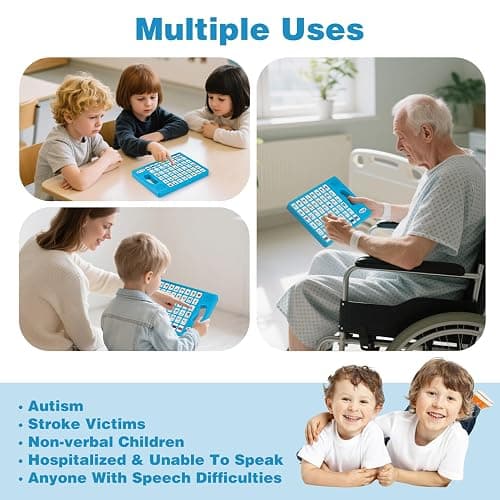 Joyreal AAC Device for Autism, Non Verbal Communication Tools for Speech Therapy & Stroke Rehab. Speech Communication Tablet, Autism Talking Aids with 8 Programmable Buttons & Adjustable Volume thumbnail 7