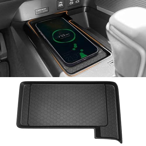 Center Console Wireless Charging Non Slip Mat for 2026 2025 Toyota Camry Accessories Anti-Slip Wireless Charger Protective Pad Phone Charge Area Charging Protection Heat Insulating Silicone Material - Image 1