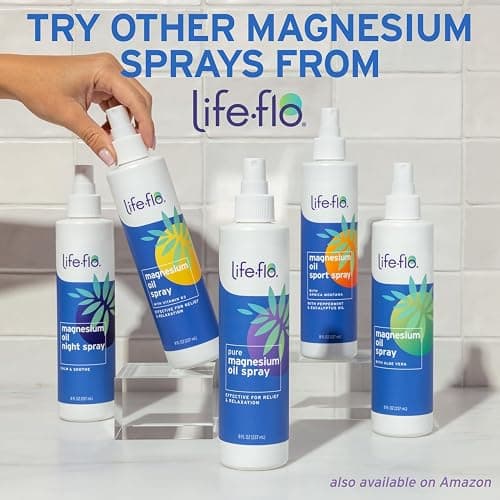 Life-Flo Pure Magnesium Oil for Feet and Body - 100% Pure Magnesium Spray from The Zechstein Seabed - Magnesium Oil Spray for Feet, Relaxes and Rejuvenates Muscles and Joints, 60-Day Guarantee, 8oz thumbnail 6