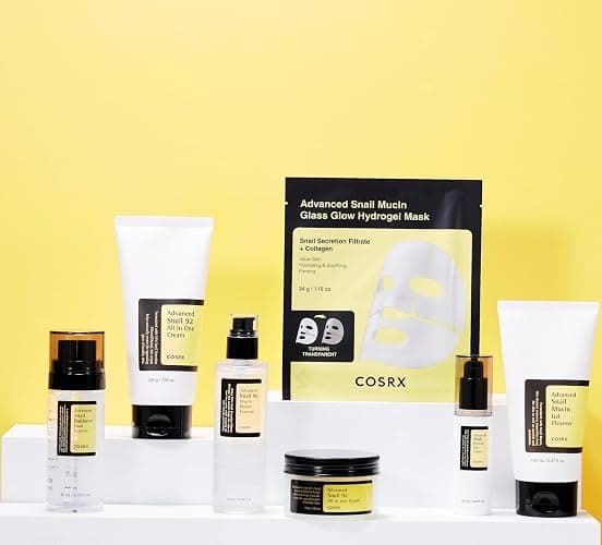 COSRX Advanced Snail Mucin Glass Glow Hydrogel Face Masks Skincare 3 EA, Collagen Face Mask, Travel Essentials, Overnight Face Mask, Korean Skin Care, Stocking Stuffers for Women thumbnail 9