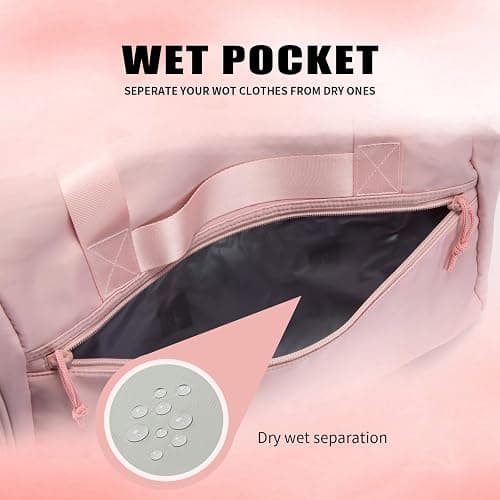 VEAGIA Weekender Duffel Bag With Shoe Compartment And Wet Pocket-Luggage Everyday Overnight Bag for Men and Women Travel-Carry On Gym Bag thumbnail 4