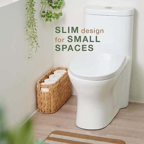 Toilet Paper Storage Basket, Toilet Paper Holder with Storage for Up to 8 Rolls, Coastal Bathroom Decor, Rattan Bathroom Accessories thumbnail 4