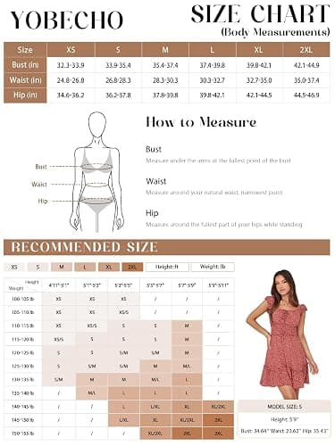 YOBECHO Womens Summer Ruffle Sleeve Sweetheart Neckline Printing Dress Mini Dresses thumbnail 5