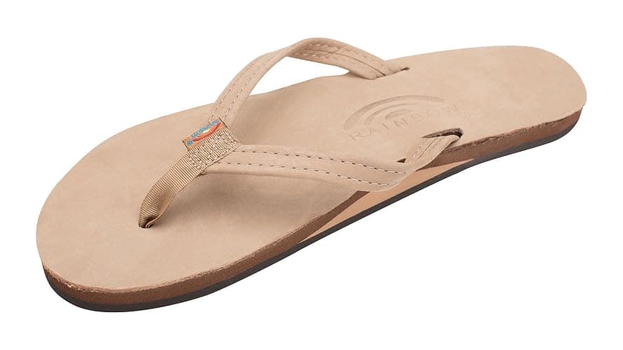 Rainbow Sandals Women's Single Layer Leather Sandal Narrow Strap - Image 1