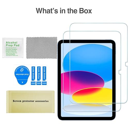 ProCase 2 Pack Screen Protector for iPad A16 2025 11th/10th 2022 Generation (11-inch/10.9), Tempered Glass Film Guard -Clear thumbnail 8