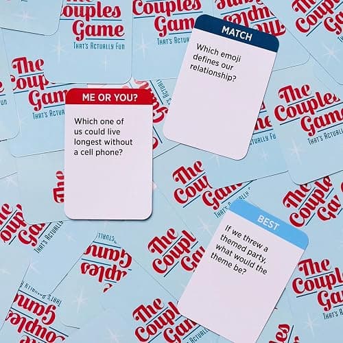 DSS Games The Couples Game That's Actually Fun [Date Night Idea, Relationship Card Game, Newlywed Game, 2 Players for Adults | Couples Gifts, Gift for Her, Gift for Him] thumbnail 6