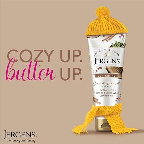Jergens Sandalwood Hand & Body Lotion For Dry Skin, 7 fl oz | Essential Oils, Body Butter Formula, Softens Rough Areas, Soothes Discomfort, For Women & Men thumbnail 6