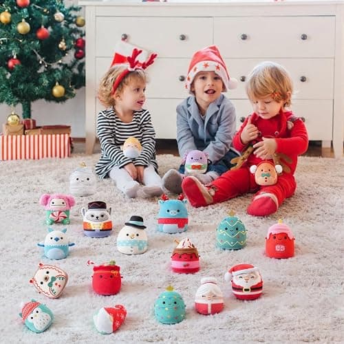 Christmas Plush Advent Calendar 2025 – Countdown with 24 Adorable 2.5" Mini Stuffed Animals, Soft Collectible Toys for Kids, Teens & Collectors - Perfect Holiday Surprise (B set Plush) thumbnail 6