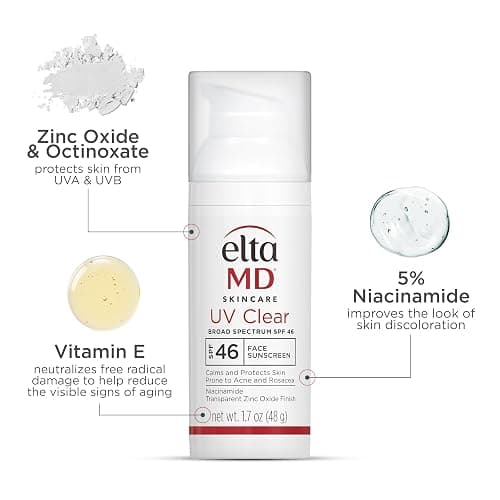 EltaMD UV Clear Face Sunscreen SPF 46, Oil-Free Sunscreen with Zinc Oxide, Dermatologist Recommended thumbnail 7