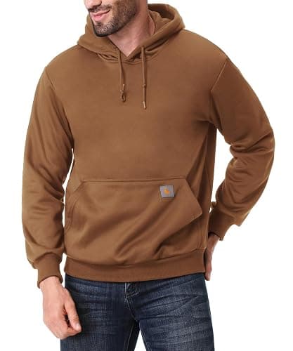 TUAOVA Men's Relaxed Fit Fleece-Lined Pullover Hooded Sweatshirt Comfortable and Soft thumbnail 3