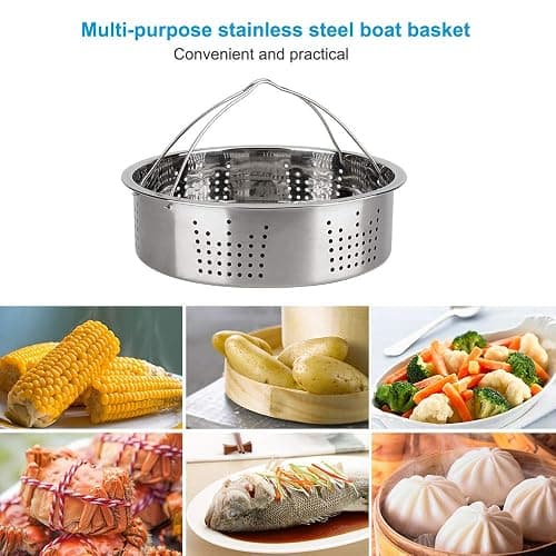 Accessories-Set-for-Insta-Pot, Accessory Compatible with Instant Pot 6 Qt 8 Quart, with Steamer Basket Cheesecake Pan Egg Steam Trivet Silicone Mold Mitts Tong thumbnail 4