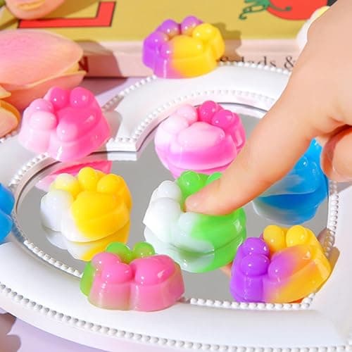 Taba Squishies, Taba Squishy Paw Cat's Paw Squishy Toys Kawaii Stress Reliever Anxiety Toys for Boys Girls Goodie Bag Stuffers for Toddlers (30pcs) thumbnail 5