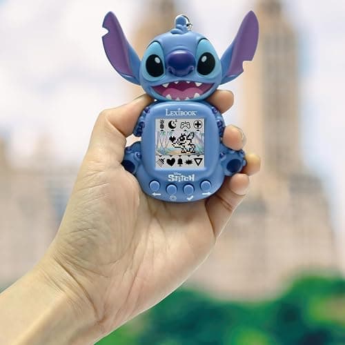 Lexibook, Disney Stitch, My Best-e, Portable Games Console, Interactive and Educational Companion for Children, 8 Game Categories, Coloured Screen, Blue, JLMB10D thumbnail 4