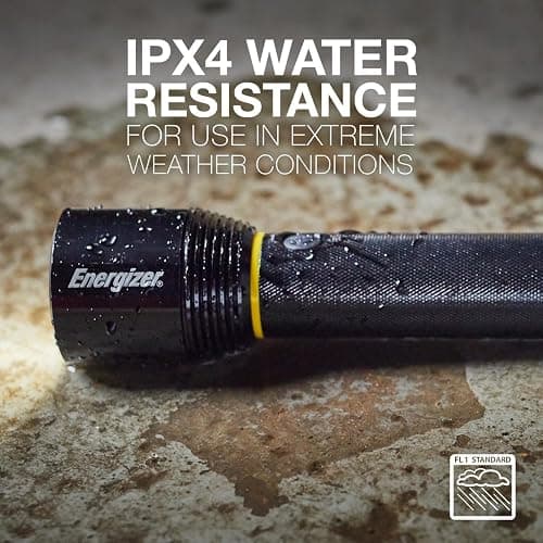 ENERGIZER LED Flashlight Vision PRO, Ultra Bright 1000+ Lumens, IPX4 Water Resistant, Aircraft-Grade Aluminum LED Light, Rugged Metal Flash Light for Outdoors, Emergency Power Outage, Black thumbnail 3