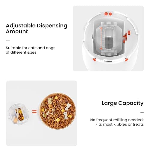 Potaroma Dog Puzzle Feeder Toy, Interactive IQ Training, Electronic Treat Dispenser, Automatic Rechargeable with Remote for Food Dispensing, All Breeds, 280ml Capacity thumbnail 4