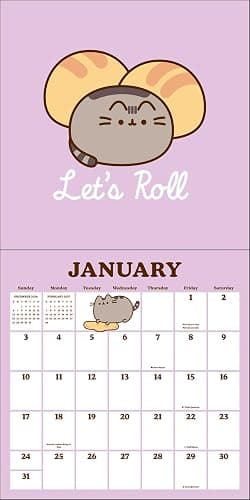 Pusheen 2027 Wall Calendar with Stickers thumbnail 3