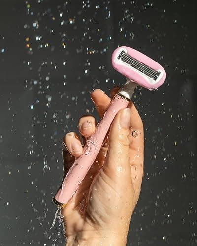 Truly Life Shaver Razor | Best Razor for Sensitive Skin | 5 Blades with Aloe & Shea Butter Infused Gel Bars | Pivoting Head & Flex-Grip Handle for Smooth, Irritation-Free Shave thumbnail 4