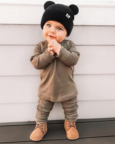 FURTALK Baby Beanie Winter Hat with Bear Ear for Infant Toddler Boys Girls Soft Knitted Skull Cap thumbnail 7
