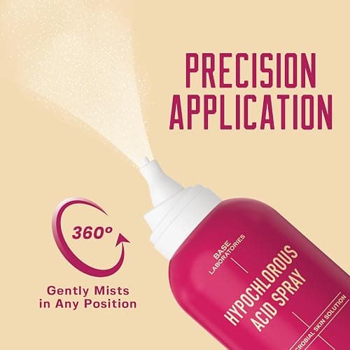 BASE LABORATORIES Hypochlorous Acid Spray for Face & Skin | 8 oz | Facial Spray Daily Skin Repair Solution for Sensitive Skin, Redness, Irritations, Eczema, Acne. Hypochlrous HOCL Molecule Spray thumbnail 8