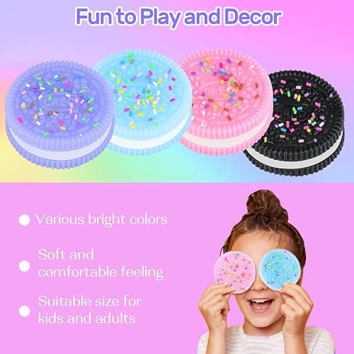 Taba Squishy Fidget Toys,Cookie Taba Squishy Toys,Ultra-Soft Stress Relief Toys for Kids Adult,Sensory Toys with Cute Design,Anxiety Relief Party Favors thumbnail 3