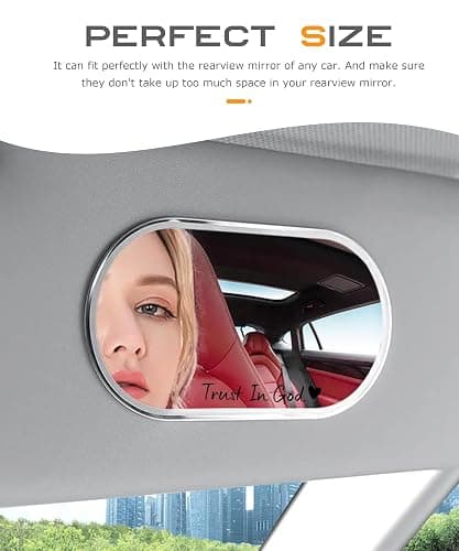 SCUARI 4PCS Car Stickers,Cars Decals,Car Accessories Trust in God Rearview Mirror Sticker,Auto Stickers and Decals,Auto Decals for Women,Trust in God Mirror Decoration,Fits Most Vehicles (Black) thumbnail 4