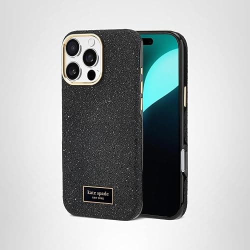 kate spade new york iPhone 16 Pro Max Case - Compatible with MagSafe - Designer Phone Case - Crystal Pave Nightfall thumbnail 9