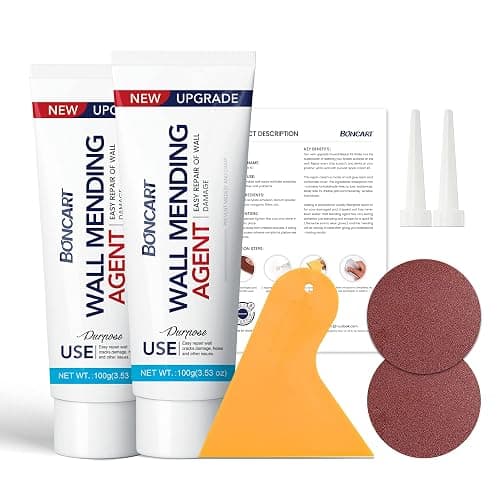 Drywall Repair Kit,2 Pack Wall Mending Agent,Wall Spackle with Scraper, Wall Surface Hole Fill Quick and Easy Solution - Image 1