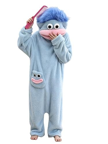 Big Mouth Monster Onesie Silly Monster Onesie Plush Onesie Cozy Loungewear - Image 1