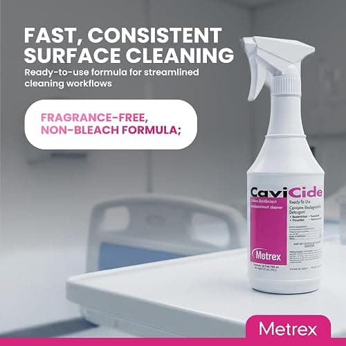 Metrex CaviCide Surface Disinfectant Cleaner Spray, 24 Oz – Ready-to-Use Disinfecting Spray, All Purpose Cleaner & Decontaminant for Medical, Clinical, Lab & Patient Care Areas – Original Version thumbnail 6