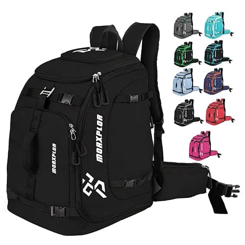 MORXPLOR Ski Boot Bag - 65L Padded, Waterproof Ski Travel Backpack for Gear & Accessories - Image 1