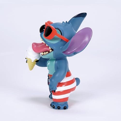 Enesco Disney Showcase Lilo and Stitch Patriotic Summer Stars and Stripes Figurine, 5 Inch, Multicolor thumbnail 3