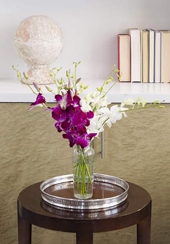 KaBloom PRIME NEXT DAY DELIVERY - Summer Collection - Exotic Opal Orchid Bouquet of Purple and White Orchids with Vase.Gift for Birthday, Anniversary, Valentine, Mother’s Day Fresh Flowers thumbnail 6