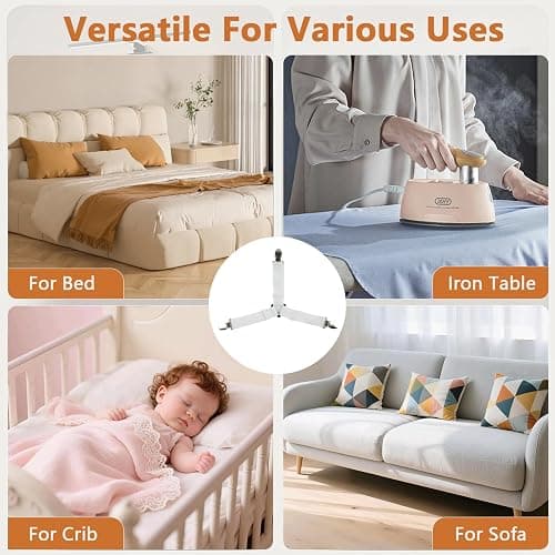 LKbeuuu 4PCS Bed Sheet Straps with Metal Clips, Adjustable Elastic Fitted Sheet Holders for Corners, Keep Bedding Wrinkle-Free, Easy to Install Durable Fasteners, Mattresses (White) thumbnail 7