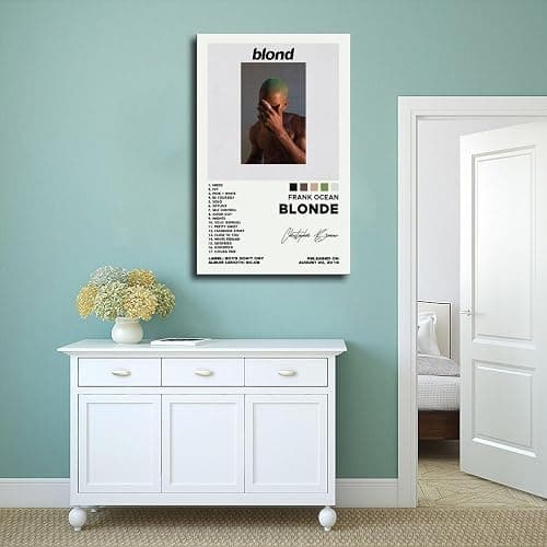 GAECFOH Frank Ocean Blonde Album Poster Canvas Poster Bedroom Decor Sports Landscape Office Room Decor Gift Unframe-style Unframe-style12x18inch(30x45cm) thumbnail 4
