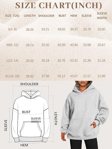 EFAN Womens Hoodies Oversized Sweatshirts Pullover Fleece Sweaters Long Sleeve Winter Fall Outfits Fashion Y2k Clothes thumbnail 7