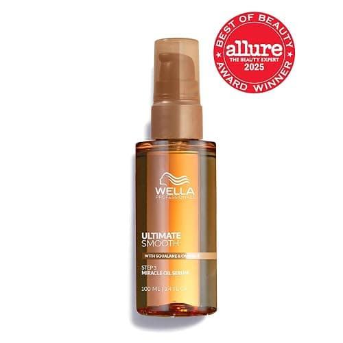 Wella Professionals ULTIMATE SMOOTH Miracle Oil Serum for Dry, Dull & Frizzy Hair | Nourishes, Smooths & Adds a Silky Shine | With Squalane & Omega 9 | Heat Protectant | Color Safe thumbnail 2