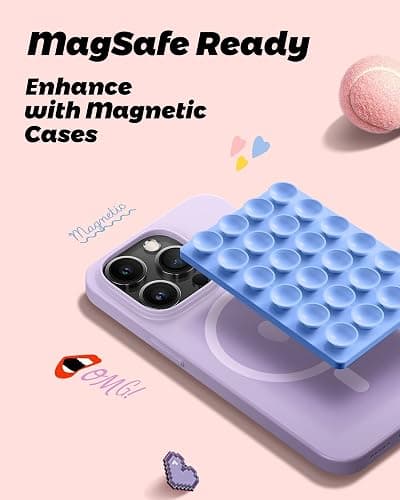 amBand Airplane Travel Essential Accessories Phone Holder for Women Men, Magnetic Suction Cup Phone Mount for Flying Plane Seat Back Screen, Long Flight Must Have Hands-Free for Selfie/Video, Sky Blue thumbnail 3