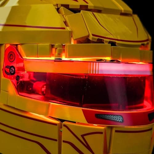 BRICKSHINING LED Lighting Compatible with LEGO 43022 Scuderia Ferrari HP Lewis Hamilton Helmet - JUST Lights,Light Kit Compatible with LEGO 43022,NOT Included The Model thumbnail 3