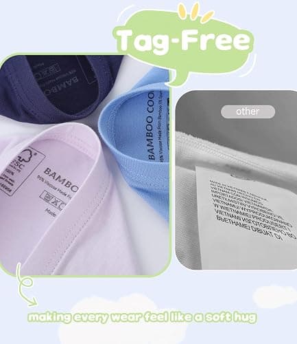 BAMBOO COOL Girls Underwear Breathable Moisture-Wicking 6-14Y Panties Lightweight Soft Sensory Friendly Briefs 6 Pack thumbnail 6